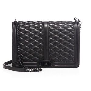 Rebecca Minkoff Quilted Jumbo Love Bag - ALL Black